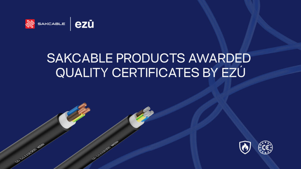 Sakcable’s Fire-Resistant Cables Receive Quality Certificates from the Czech Electrotechnical Testing Institute